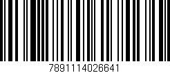 Código de barras (EAN, GTIN, SKU, ISBN): '7891114026641'