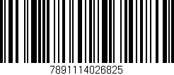 Código de barras (EAN, GTIN, SKU, ISBN): '7891114026825'