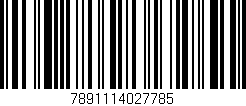 Código de barras (EAN, GTIN, SKU, ISBN): '7891114027785'