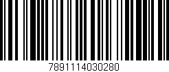 Código de barras (EAN, GTIN, SKU, ISBN): '7891114030280'
