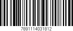 Código de barras (EAN, GTIN, SKU, ISBN): '7891114031812'