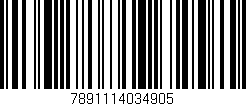 Código de barras (EAN, GTIN, SKU, ISBN): '7891114034905'
