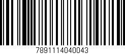 Código de barras (EAN, GTIN, SKU, ISBN): '7891114040043'