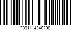 Código de barras (EAN, GTIN, SKU, ISBN): '7891114040708'