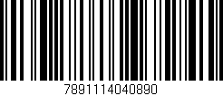 Código de barras (EAN, GTIN, SKU, ISBN): '7891114040890'