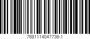 Código de barras (EAN, GTIN, SKU, ISBN): '7891114047738-1'
