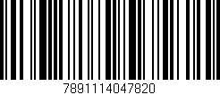 Código de barras (EAN, GTIN, SKU, ISBN): '7891114047820'