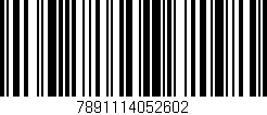 Código de barras (EAN, GTIN, SKU, ISBN): '7891114052602'