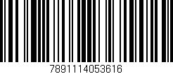 Código de barras (EAN, GTIN, SKU, ISBN): '7891114053616'