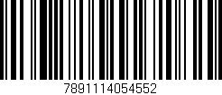 Código de barras (EAN, GTIN, SKU, ISBN): '7891114054552'