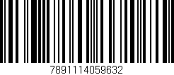 Código de barras (EAN, GTIN, SKU, ISBN): '7891114059632'