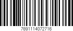 Código de barras (EAN, GTIN, SKU, ISBN): '7891114072716'