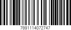 Código de barras (EAN, GTIN, SKU, ISBN): '7891114072747'