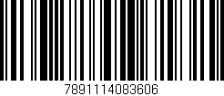 Código de barras (EAN, GTIN, SKU, ISBN): '7891114083606'