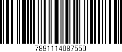 Código de barras (EAN, GTIN, SKU, ISBN): '7891114087550'