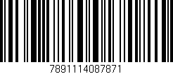 Código de barras (EAN, GTIN, SKU, ISBN): '7891114087871'