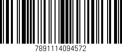 Código de barras (EAN, GTIN, SKU, ISBN): '7891114094572'