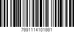 Código de barras (EAN, GTIN, SKU, ISBN): '7891114101881'