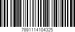 Código de barras (EAN, GTIN, SKU, ISBN): '7891114104325'