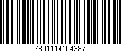 Código de barras (EAN, GTIN, SKU, ISBN): '7891114104387'