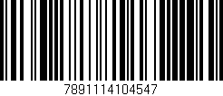 Código de barras (EAN, GTIN, SKU, ISBN): '7891114104547'