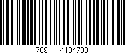 Código de barras (EAN, GTIN, SKU, ISBN): '7891114104783'