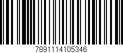 Código de barras (EAN, GTIN, SKU, ISBN): '7891114105346'