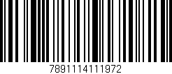 Código de barras (EAN, GTIN, SKU, ISBN): '7891114111972'