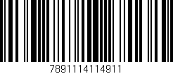 Código de barras (EAN, GTIN, SKU, ISBN): '7891114114911'