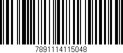 Código de barras (EAN, GTIN, SKU, ISBN): '7891114115048'