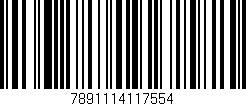 Código de barras (EAN, GTIN, SKU, ISBN): '7891114117554'