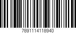 Código de barras (EAN, GTIN, SKU, ISBN): '7891114118940'