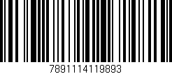 Código de barras (EAN, GTIN, SKU, ISBN): '7891114119893'