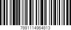 Código de barras (EAN, GTIN, SKU, ISBN): '7891114964813'