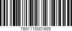 Código de barras (EAN, GTIN, SKU, ISBN): '7891115001685'