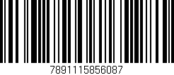 Código de barras (EAN, GTIN, SKU, ISBN): '7891115856087'