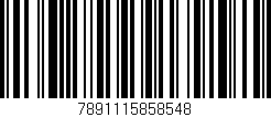 Código de barras (EAN, GTIN, SKU, ISBN): '7891115858548'