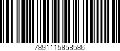 Código de barras (EAN, GTIN, SKU, ISBN): '7891115858586'