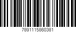 Código de barras (EAN, GTIN, SKU, ISBN): '7891115860381'