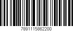 Código de barras (EAN, GTIN, SKU, ISBN): '7891115862200'