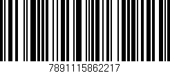 Código de barras (EAN, GTIN, SKU, ISBN): '7891115862217'