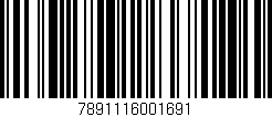 Código de barras (EAN, GTIN, SKU, ISBN): '7891116001691'