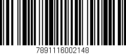 Código de barras (EAN, GTIN, SKU, ISBN): '7891116002148'