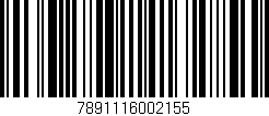 Código de barras (EAN, GTIN, SKU, ISBN): '7891116002155'