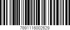 Código de barras (EAN, GTIN, SKU, ISBN): '7891116002629'