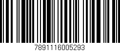 Código de barras (EAN, GTIN, SKU, ISBN): '7891116005293'