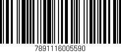 Código de barras (EAN, GTIN, SKU, ISBN): '7891116005590'