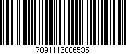 Código de barras (EAN, GTIN, SKU, ISBN): '7891116006535'