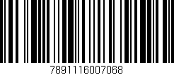 Código de barras (EAN, GTIN, SKU, ISBN): '7891116007068'