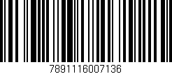 Código de barras (EAN, GTIN, SKU, ISBN): '7891116007136'